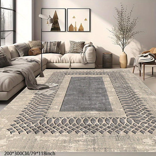 Large Imitation Cashmere Area Rug: Ideal for Living Rooms, Bedrooms, and Offices in Hotels and Restaurants