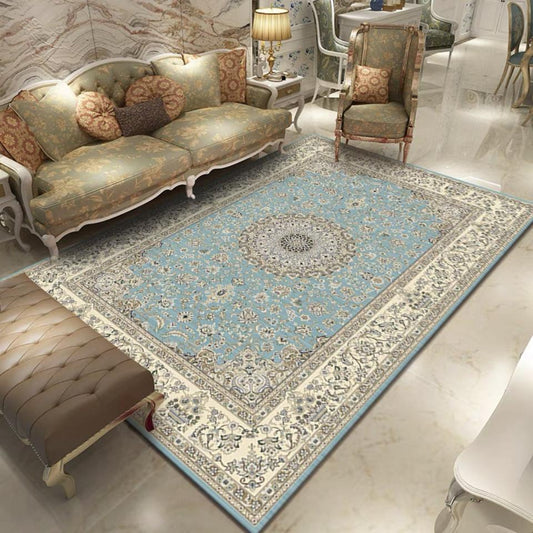 Vintage Oriental Boho Area Rug: Non-Shedding Floor Carpet for Living Room, Bedroom, Dining Room