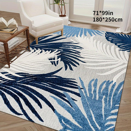 Leaf Creative Pattern Area Rug: Soft, Non-slip, and Machine Washable for Home and Hotel Use